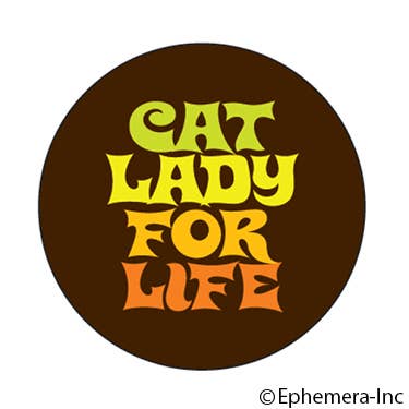 Ephemera - Magnet-Cat lady for life