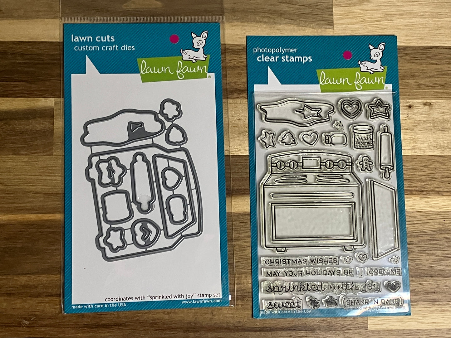 Lawn Fawn Stamp and Die set Baking