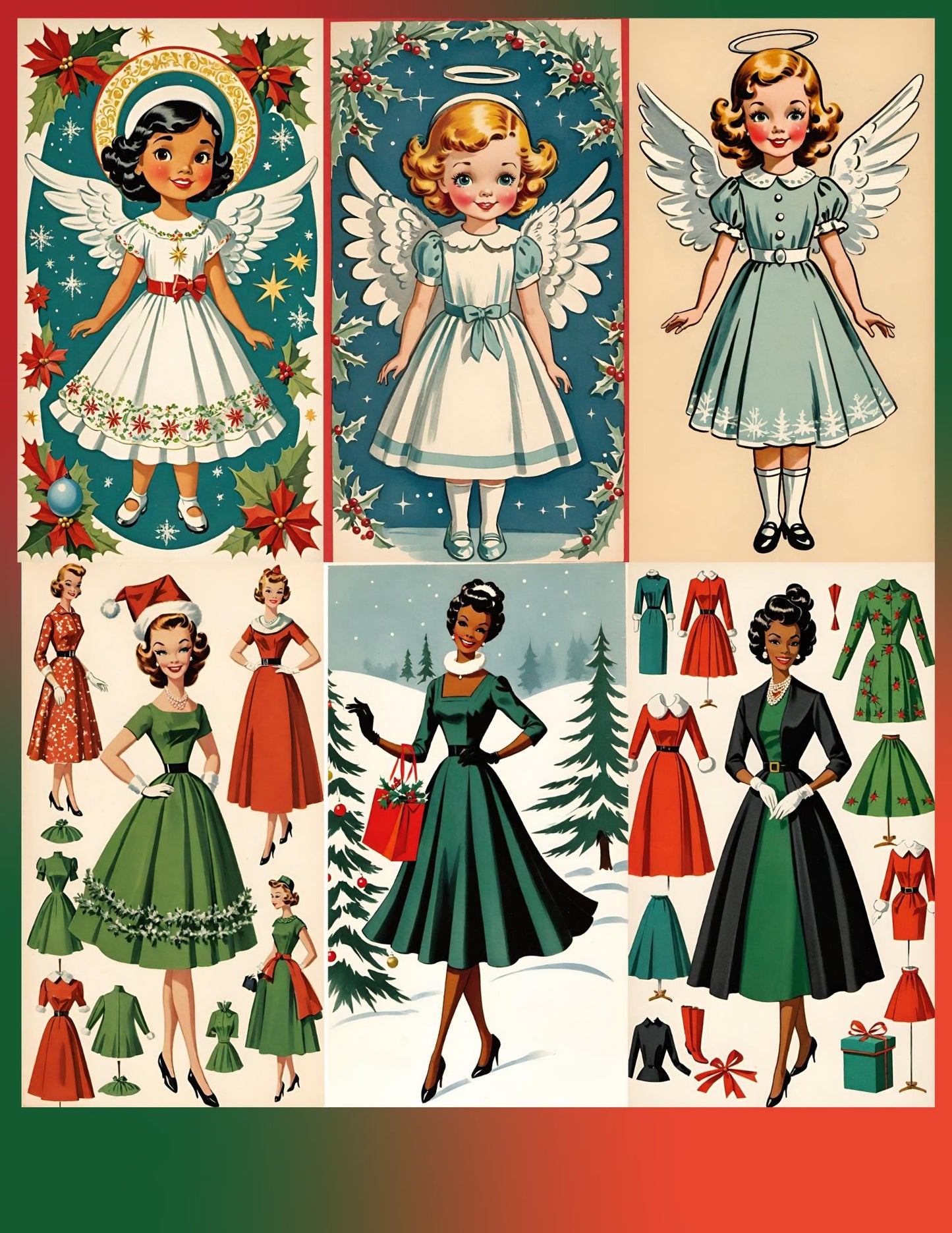 Holiday Paper Dolls