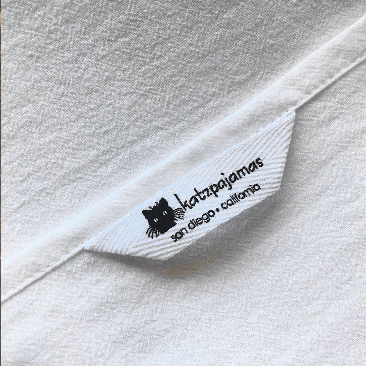 katzpajamas - Knitter Kitchen Tea Towel Flour Sack Cotton