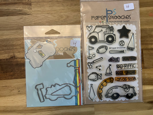 #4 Sporty Dad Stamp and Die Set
