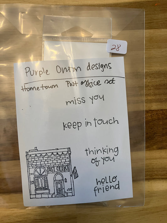 #28 Home Town Post Office Stamp Set