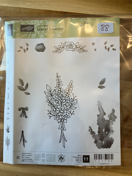 #88 Stampin Up Lots of Lavender Stamp Set