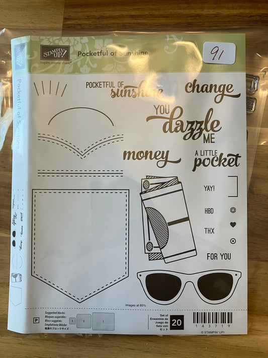 #91 Stampin Up Pocket Stamp Set