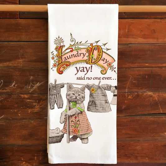 katzpajamas - Laundry Kitchen Tea Towel Flour Sack Cotton