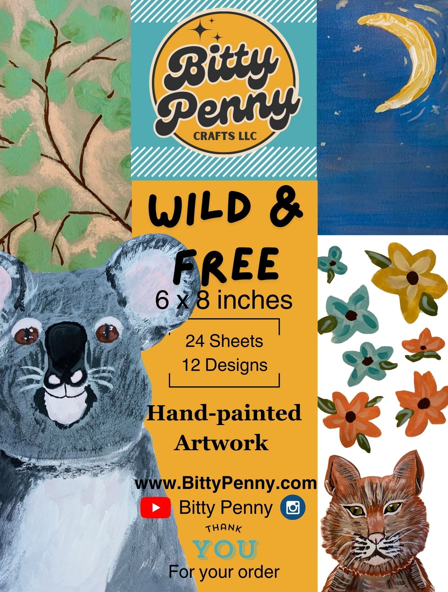 Wild & Free 6x8 paper pack