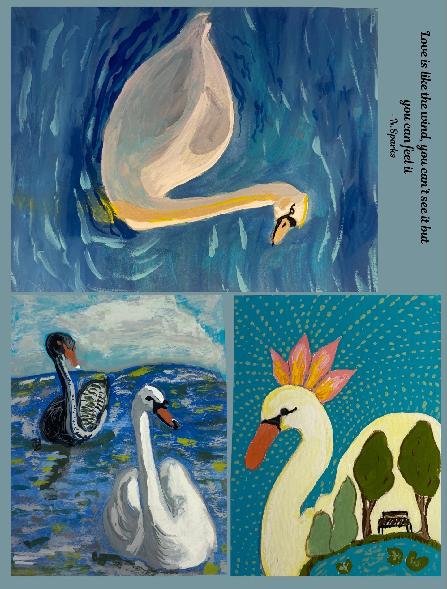 Timeless Swans 6x8 Paper Pack