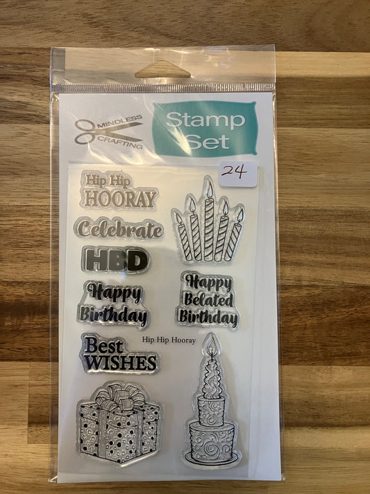 #24 Hip Hip Hooray Stamp Set