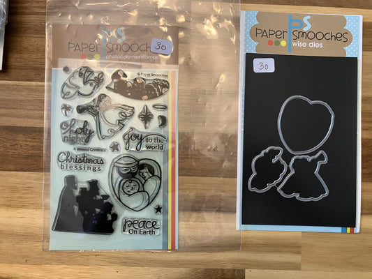 #30 A Blessed Christmas Stamp and Die set bundle