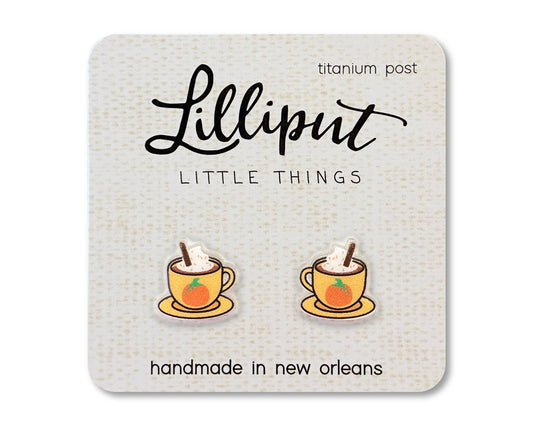 Lilliput Little Things - Pumpkin Spice Latte Earrings