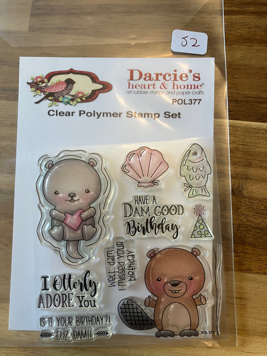 #52 Darcies Beaver and Otter Stamp Set