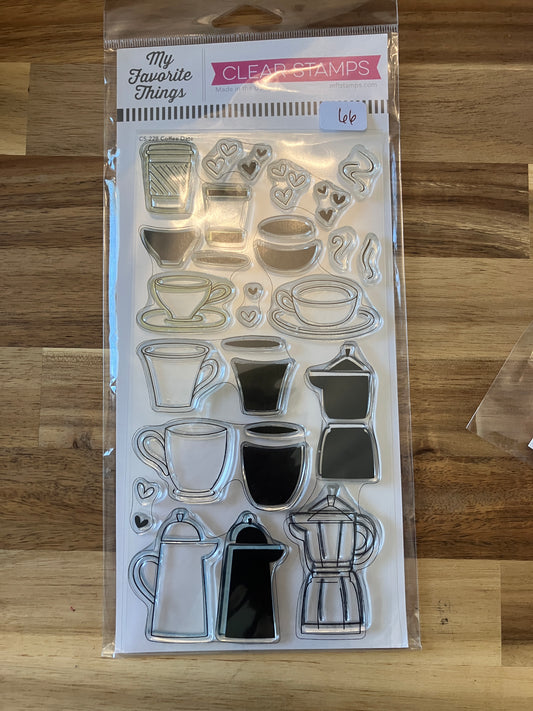 #66 MFT Coffee Date Stamp Set